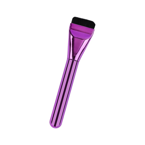 Drrntien 1PC Flat Face Makeup Brush Easy to Clean Synthetic Bristles Ergonomic Handle For Smooth Even Coverage