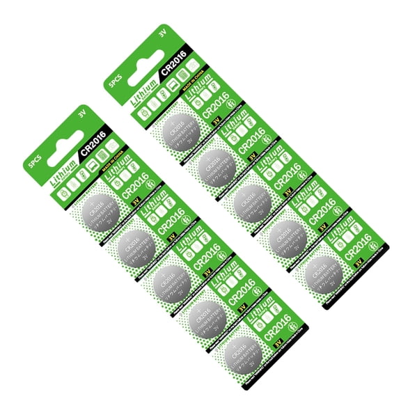 Drrntien 2 Sheet CR2016 Button Coin Battery For Pet Collars And Doorbells 3V Stable Power
