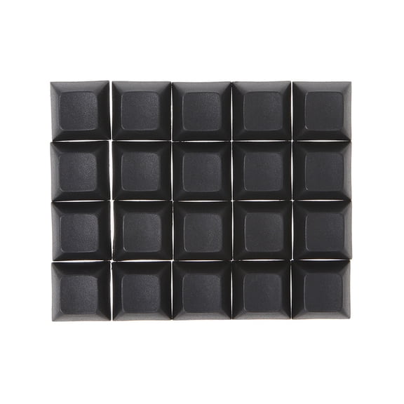 Drrntien 20PCS DSA Profile 1U 1X No Engraved PBT Blank Keycap for Mechanical Keyboard