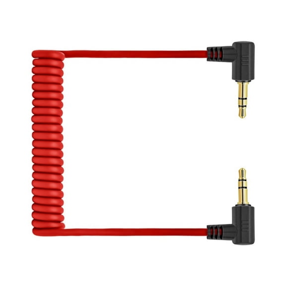 Drrntien 3.5mm Right Angle Audios Cable Gold Plated TRS Male to Male Stereo Cord for Car Auxiliary and Headphones 1.8Meter