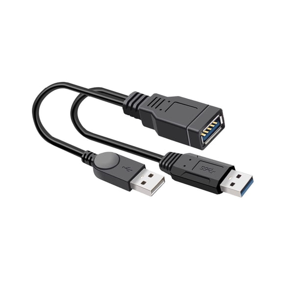 Drrntien 30cm USB3.0 Male To Female Extension Cord Multiple USB2.0 Inputs Device Cable