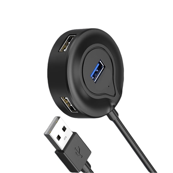 Drrntien 4 Port USB Hub Space Saving Enhances Functionality Of Laptops And PC USB2.0x4