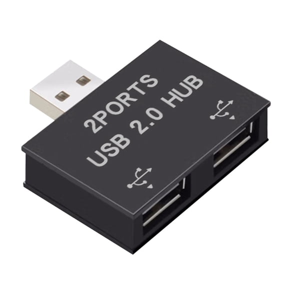 Drrntien 480Mbps USB 2.0 Double Female Splitter Adapter Hub Enhances Connection