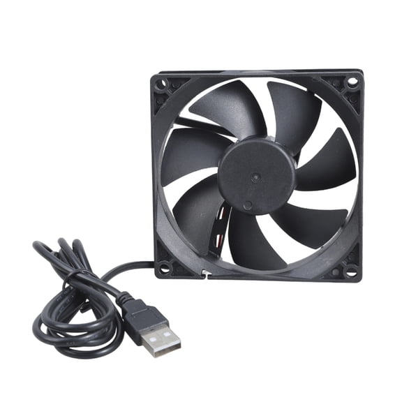 Drrntien 5V USB Cooling Fan 90x90x25mm Low Noise High Airflow for PC Case Server
