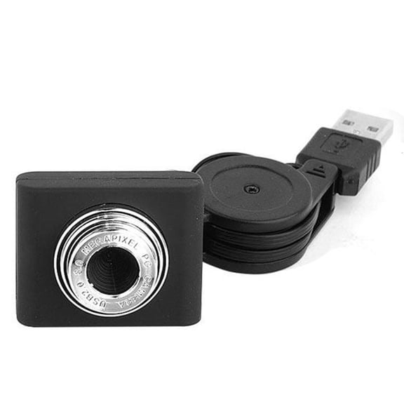 Drrntien 8 Million Pixels Mini Webcam for HD Web Computer Camera with Microphone for Desktop Laptop USB Plug and for Play for Vid