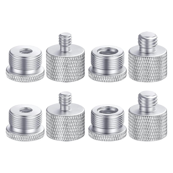 Drrntien 8Pcs Professional Microphone Mount Adapter Easy Assembly Flexible Positioning