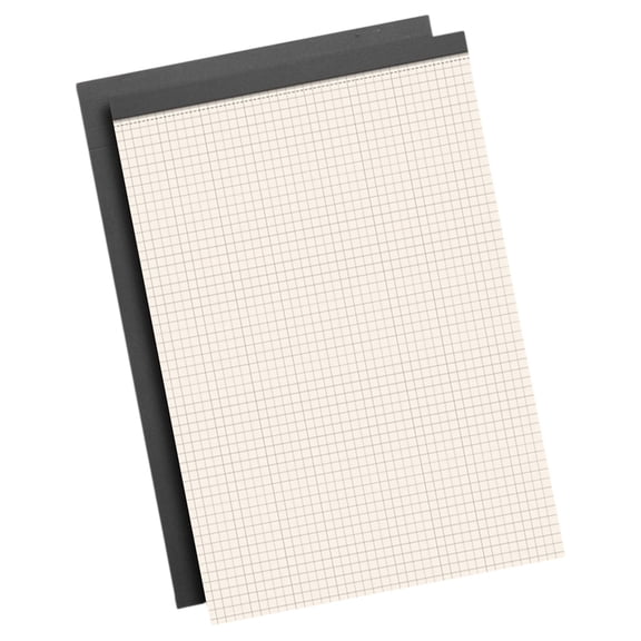 Drrntien A 4 Quads Grid Paper Pad 80 Sheets Graph Paper Pads with Cardboard Backing