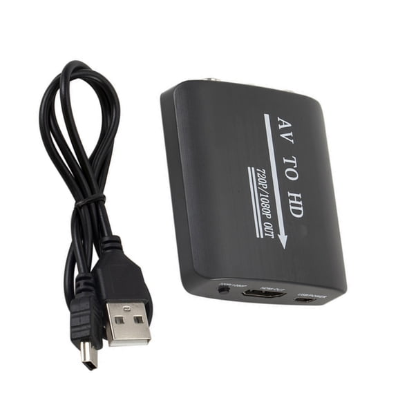 Drrntien AVTo HDMIs Converter 1080P to CVBS 3RCA Converter For Laptop Computer Use