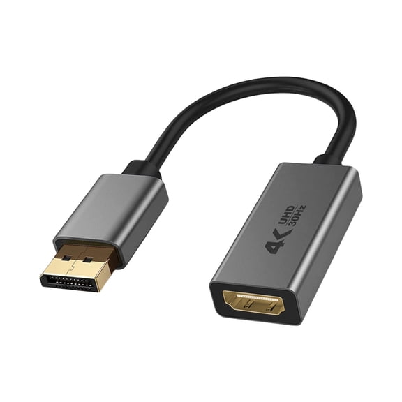 Drrntien Aluminum Shell Mini DP Hdmis Adapter 4K60Hz Gold Plate Port Laptop Projectors