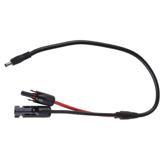 Drrntien Auto Solar Panel Connectors Wire Cable DC5.5x2.1mm Plug Adapter Cable Connector