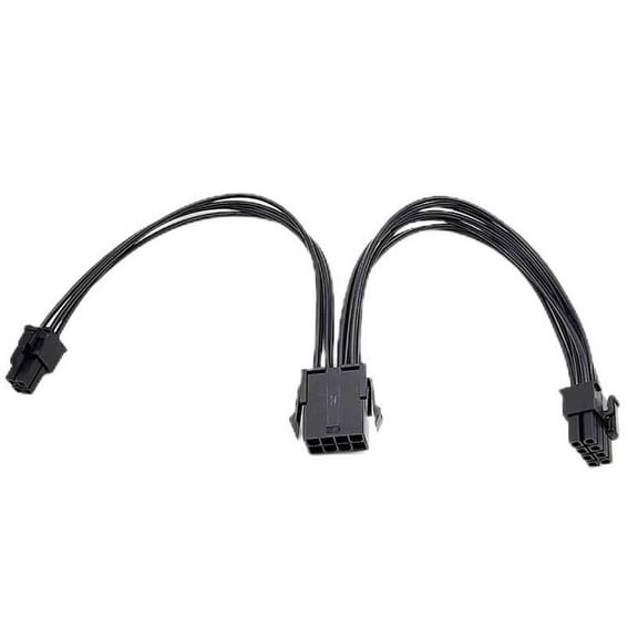 Drrntien CPU 8Pin Female to CPU 8Pin + 4Pin Male Power Extension Adapters Cable 20CM CPU 8P to 8P+4P Splitter 2PCS