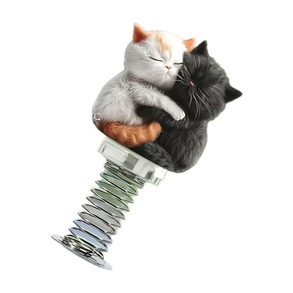Drrntien Car Accessories Dashboard Decors,Shaking Cats Bobblehead Dashboard Car Decors