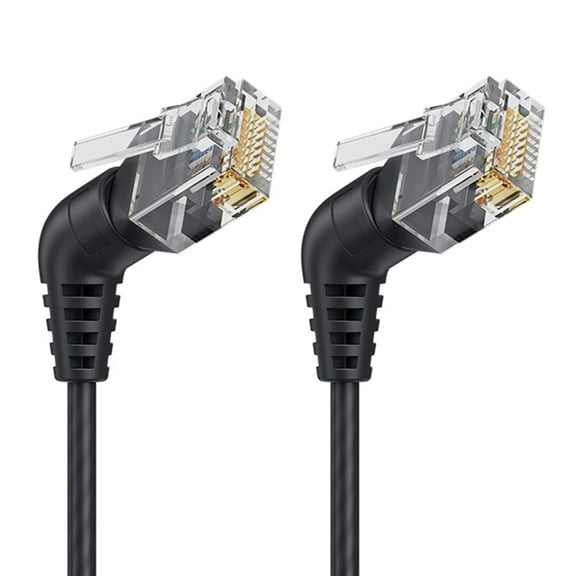 Drrntien Cat6A Ethernet Cable Rj45 360 Rotation Ethernet Slim Patches Cord Lan 10Gbps 500MHz Cable for PC Routers RJ45 Cable