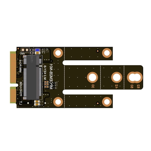 Drrntien Convert M.2 NGFF Key B to mPCIE with Card Holder for WWAN Module Integration