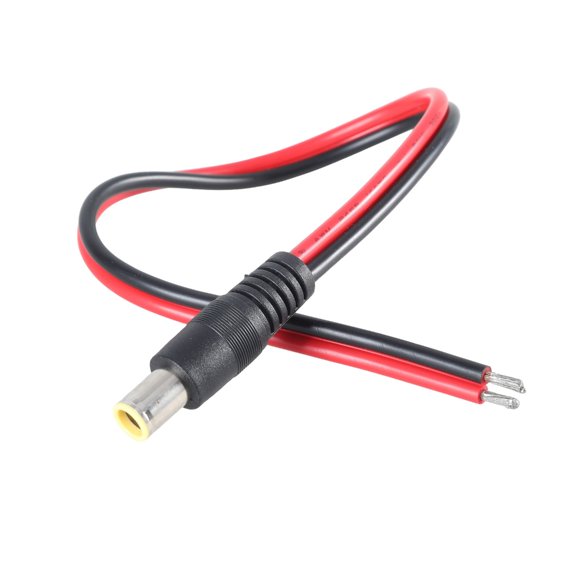 Drrntien DC7909 Power Pigtails Cable Open End Power Wire Supply Repair Cable 14AWG Barrels