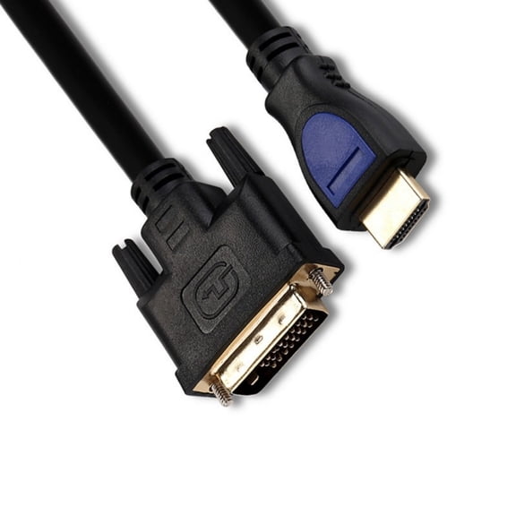 Drrntien DVI to HDTV to DVI 24+1 Male to Male HDTV Cable Digital Video Cable Adapter