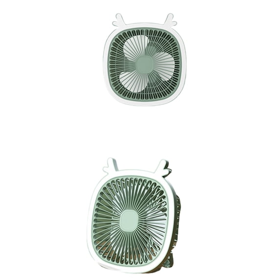 Drrntien Desk Fan 3 Speed Camping Table Fan Rechargeable Tent Fan with LED Light