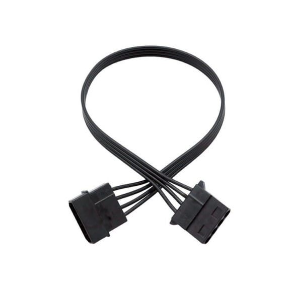 Drrntien Fan HUB PC CPU Cooling 4PIN Power Cable Splitter Adapter Sleeved Case