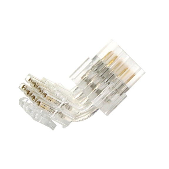 Drrntien Female to Male 90 Degree Power Adapter 4+4 8pin Male to Female Power Cord