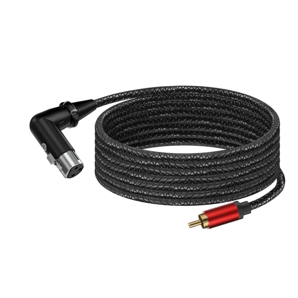 Drrntien Flexible PU Jackets XLRs Female To RCAs Male Adapters Cable ...