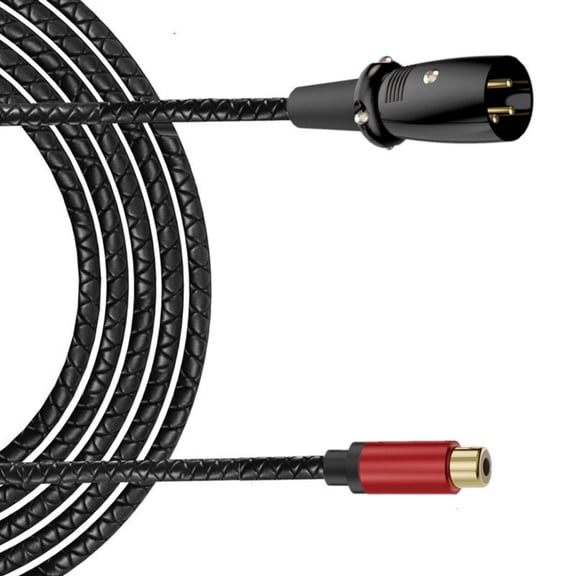 Drrntien Gold Plated XLRs Male RCAs Female Sound Connection Wire Heavy Duty Construction 3 Length Available