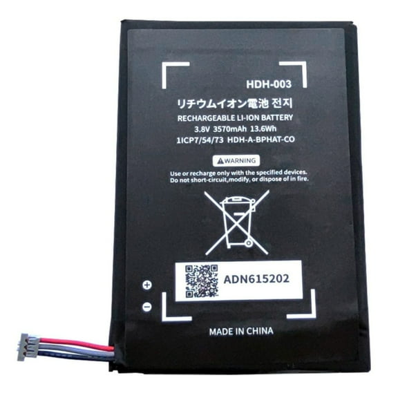 Drrntien HDH-003 Replacement Battery Rechargeable Li-ion Polymer Batteries 3.8V 3570mAh for Switch Lite Game Console