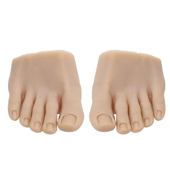 Drrntien Half Foot Design Practice Fake Foot Model Silicone Prosthetic Manicure Tool