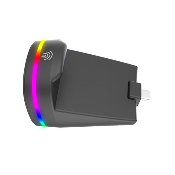 Drrntien Handheld Console Efficient Magnetic Charging Station Support For Remote Player With Multiple Color Dynamic Light Display