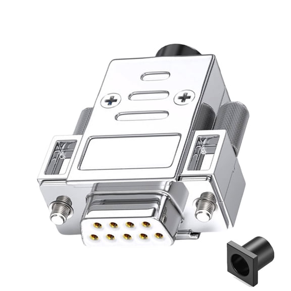 Drrntien Industrial DB9 RS232/485 Adapter 9Pin Welding Serial Port Terminal 9 Pin Female