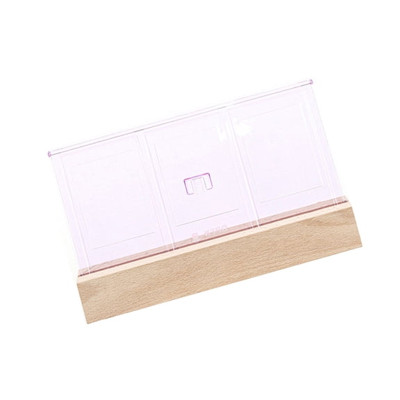 Drrntien Light Up Picture Stand, 3In Film Acrylic Photo Frames Rechargeable Desk Decors