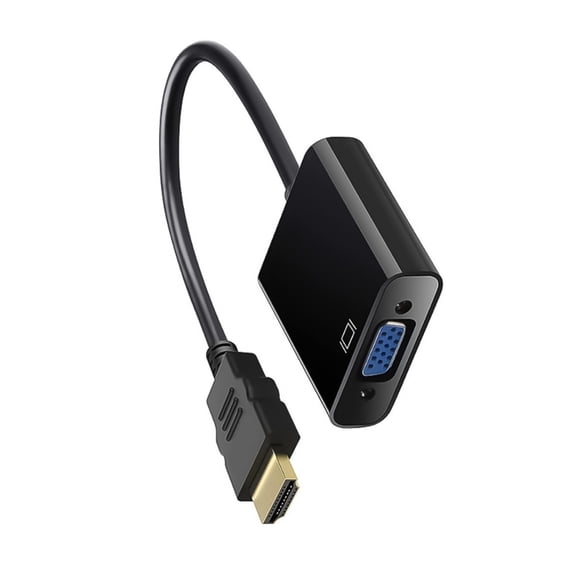 Drrntien Lightweight HDTV to VGA Adapter Converter Computer Dongle Set Top Box Connector
