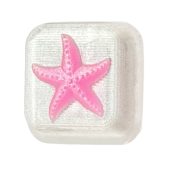 Drrntien Mechanical Keyboards Cute Starfishs Drop Glues Resin Keycaps Customizeds Ocean Style Key Gift