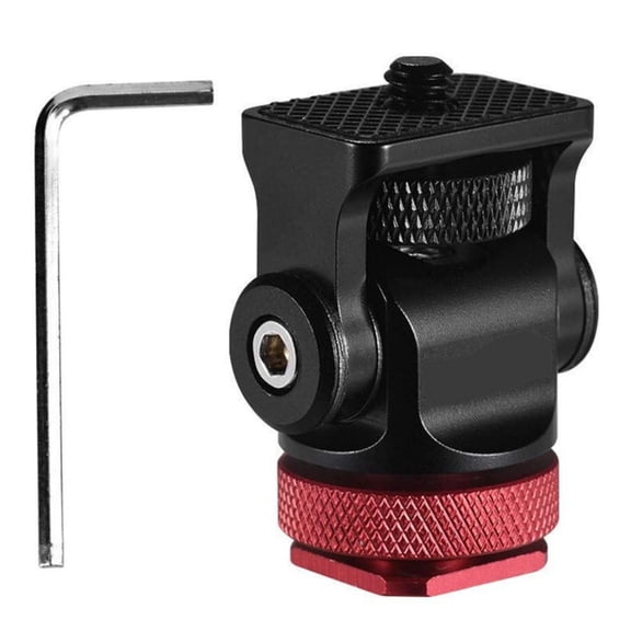 Drrntien Mini Hot Shoe Stand Aluminum DSLR Camera Tripods Mount with Snails Design and Adjustable Damping for Use