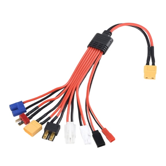 Drrntien MultiInterface XT60 to FUTABA EC3 Splitter Wire Adapter Cable for Remote Models Drones and Highly Power Devices