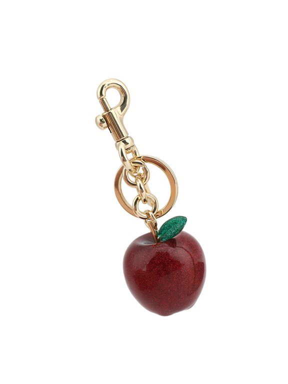 Multifuntional Apples Shaped Charm Key Rings Decorative Handbag Accessory Alloy Texture Suitable for Gifting to Women