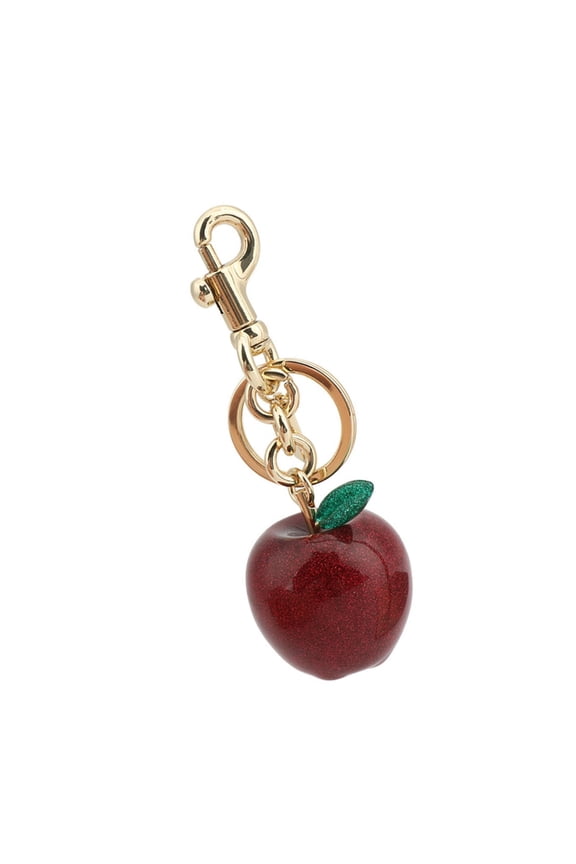 Multifuntional Apples Shaped Charm Key Rings Decorative Handbag Accessory Alloy Texture Suitable for Gifting to Women