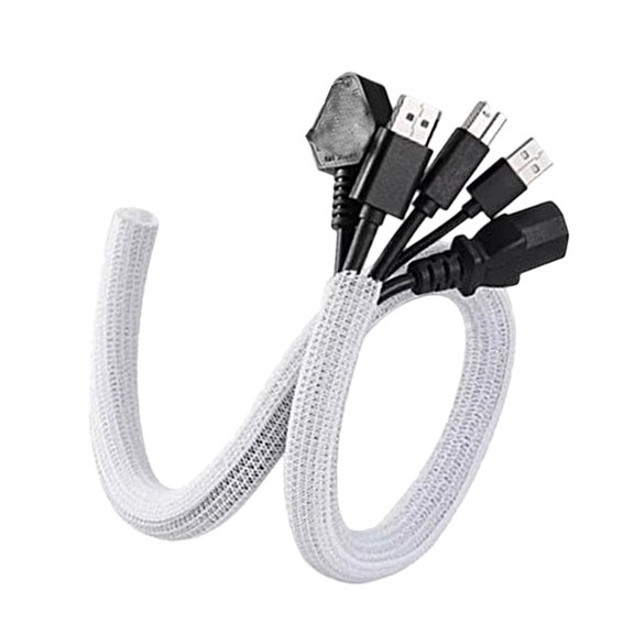 Drrntien Nylon Cable Protectors Wrap Cover Pet Proof Cord Management System 2Meter Length