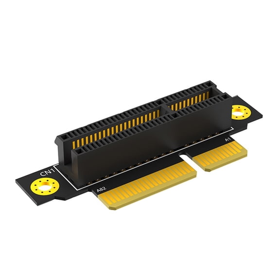 Drrntien PCIE 1X 4X 8X 16X Adapters Risers Card For 1U/2U Server 90 Degree Risers Converters Card Computer Desktop