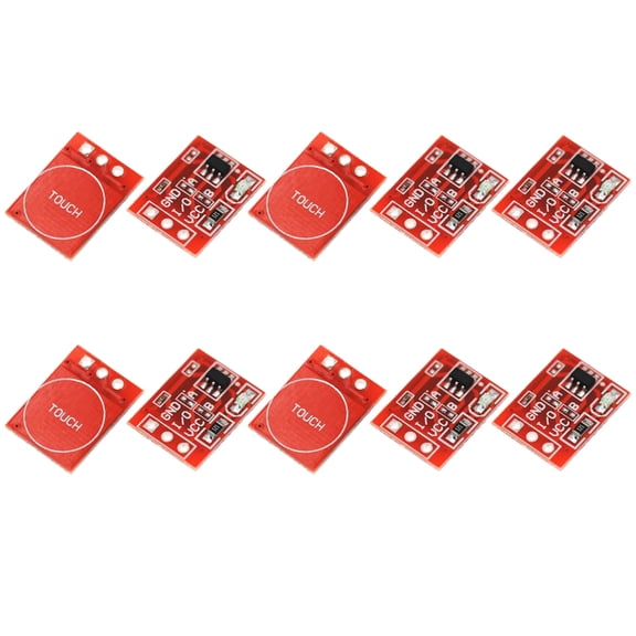 Drrntien Pack Of 10 Touch Button Module Capacitive Sensors Module Capacitive Switches For Pi Projects High Low LevelOutput