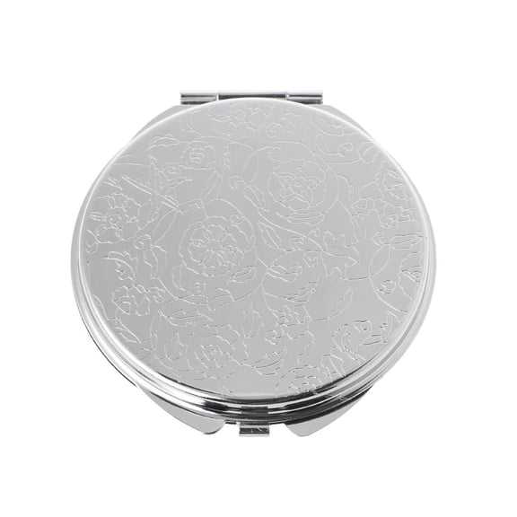 Drrntien Portable Hand Pocket Various Shapes Double Folded-Side Stainless Steel Mirror