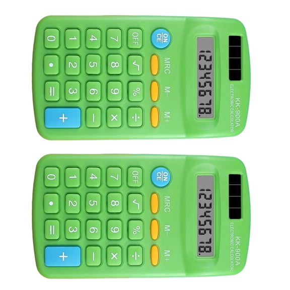 Drrntien Professional 8Digit Calculator with Clear LCD Screen Battery Power Supply