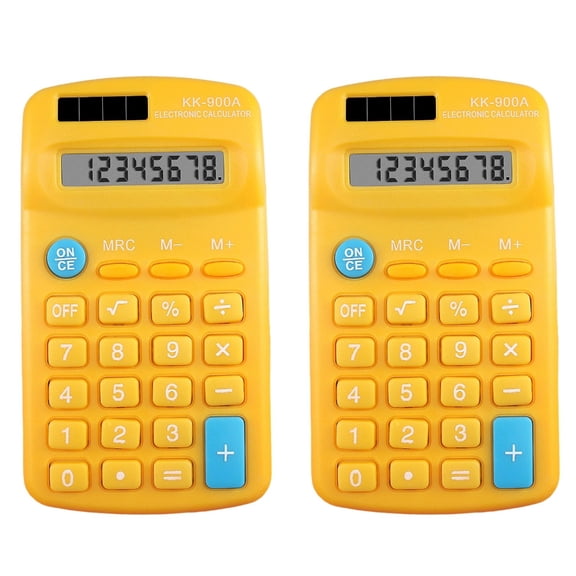 Drrntien Professional 8Digit Calculator with Clear LCD Screen Battery Power Supply