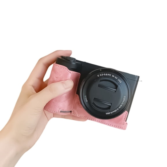 Drrntien Protective PU Case For Digital Camera With Easy Battery Access