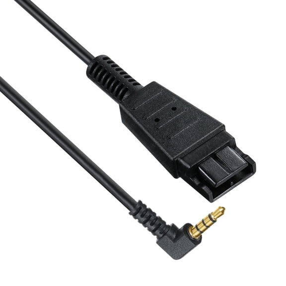 Drrntien QD Quick Disconnect Cable to 3.5mm Connection Line for Seamlessly Auditory Experience on Multiple Devices 24-59in