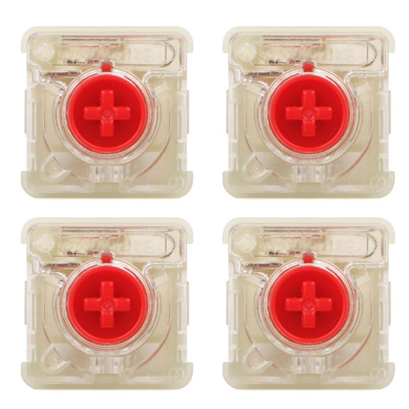 Drrntien RGB Cherry MX Switches Low Profile RGB Silver/Red Switch Thiner Key Switches