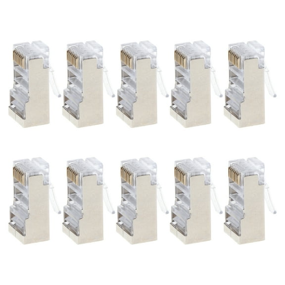 Drrntien RJ45 Modular Plug Network Connectors 8P8C Crimp End Plug for Ethernet Socket