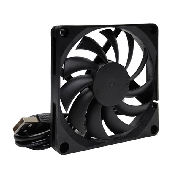 Drrntien Router Cooling Fan PC Cooling TV Box Quiet 5V USB Power 80mm Fan