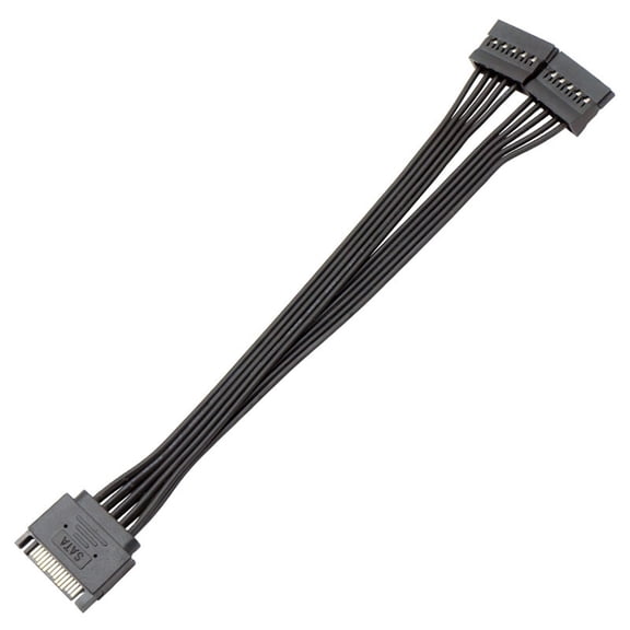 Drrntien Sata Cable 15 Pin Sata Power Cable Power Splitter for HDD, SSD, Optical Drives
