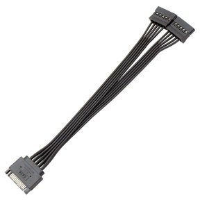 Drrntien Sata Power Y Splitter Cable Adapter for M/F Serial ATA Power Cable Splitter Adap