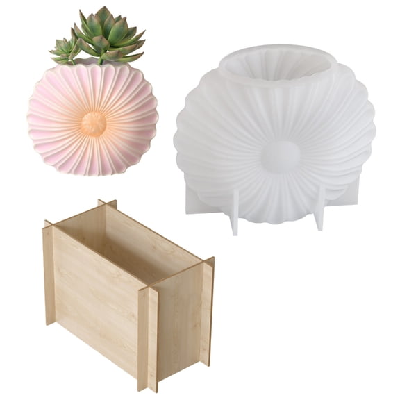 Drrntien Silicone Mold For Sunflower Vase DIY Projects Great For Resin And Plaster Creations With Realistic 3D Design